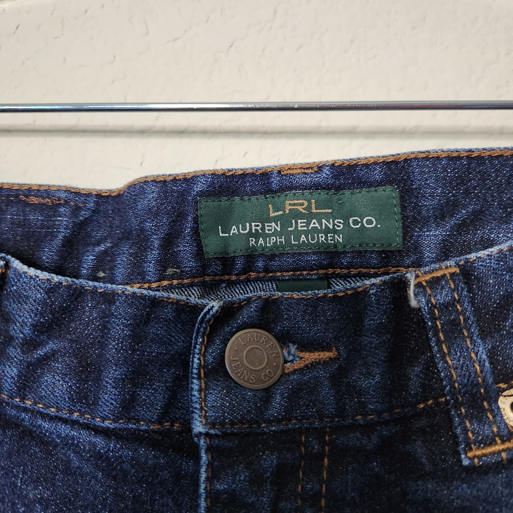 Women's Lauren Ralph Lauren Dark Wash Classic Straight Denim Jeans Size 8 - Picture 5 of 7